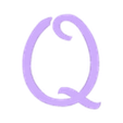 Q_Cover.stl LED Alphabet Font NEW Walt Disney Name Lamp by T-D3SIGN