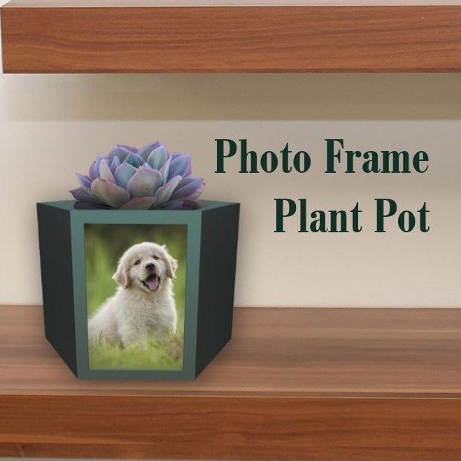 pot2close.JPG Download STL file Picture Frame Plant Pot • 3D printer design, BreRose