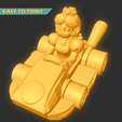 Cap_daisyA.png Mario Kart - Princess Daisy- (EASY TO PRINT - NO SUPPORT)