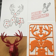Capture d’écran 2017-10-24 à 17.47.03.png Download free STL file Christmas Reindeer kit card • 3D printable object, tone001