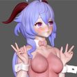 13.jpg GANYU BUNNY GENSHIN IMPACT CUTE SEXY GIRL GAME CHARACTER ANIME 3D PRINT