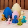 13.jpg STL-Datei ÜBERRASCHUNGSEI (T-REX-BABY)・Design für 3D-Drucker zum herunterladen