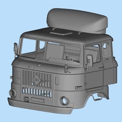 1.jpg 3D file IFA W50 Long Cab 3D print model IFA W50・Model to download and 3D print, ITman3D
