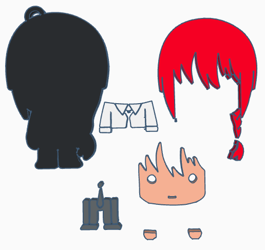 Makima1.png MAKIMA - CHAINSAWMAN - PORTE-CLÉS