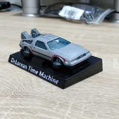 IMG_20190517_201120.jpg Free 3D file BACK TO THE FUTURE_DeLorean_Time Machine_Stand-Holder_Hot-Wheels・3D printer model to download
