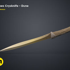 1Crysknife-Mapes-Color-5.png 3D file Mapes Crysknife - Dune・Design to download and 3D print, 3D-mon