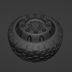 offroad-wheels.png Fichier STL gratuit 1/64 roues offroad・Plan pour imprimante 3D à télécharger
