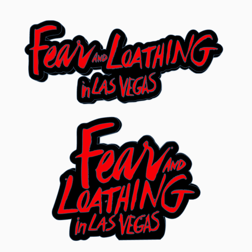 👾 2x FEAR AND LOATHING IN LAS VEGAS Logo Display by