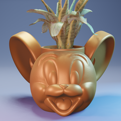 jerry-1.png Free STL file Jerry flowerpot・3D printable object to download