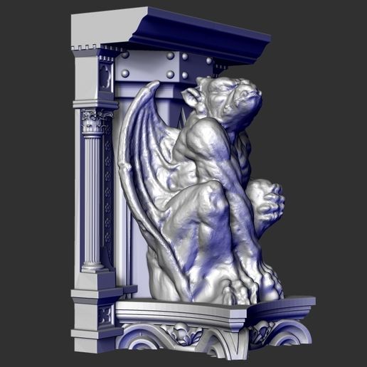 🦸‍♂️ GARGOYLE BASE FOR ACTION FIGURES 1/12 SCALE・ OBJ File for 3D ...