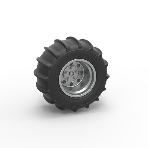 Diecast Rear wheel for Dune Buggy 6 Scale 1:25 3D model