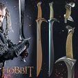1.jpg Fichier STL Epée de THORIN OAKENSHIELD - Orcrist de The Hobbit・Design pour impression 3D à télécharger
