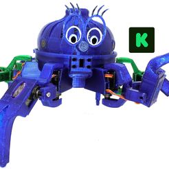 Scamp-Leg-Raised -KS-Logo.jpg Descargar archivo STL gratis Vorpal Combat Hexapod Robot • Modelo imprimible en 3D, pend