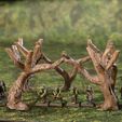 DSCF0601.jpg WOODS WITH REMOVABLE TREE TOPS FOR TABLETOP WARGAMING SCATTER TERRAIN OR SCENERY