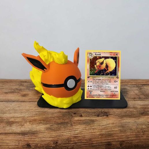 3D file Pokéball Pyroli/ flareon 🐉 ・Template to download and 3D print・Cults