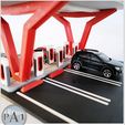 003.jpg Estación de recarga de vehículos eléctricos Tesla para Hot Wheels y otras piezas de fundición 1/64