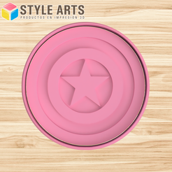 CAPTAIN-AMERICA.png Captain America shield cutter for cookies - Cookies