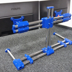 Capture d’écran 2018-01-17 à 15.31.16.png Free STL file Modular dual monitor stand・3D print design to download
