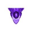 armadillo_girdled_lizard_wall_mouth_open_.stl Armadillo girdled lizard head mouth open wall mount planter pot flower vase low poly stl