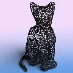 cat.jpg Mesh Wire Cat - SLA Print