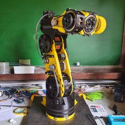 20220610_163038.jpg Free 3D file CyBot - 6 axis Robot Arm Cycloidal gearbox drive actuator <In Progress>・3D printing design to download