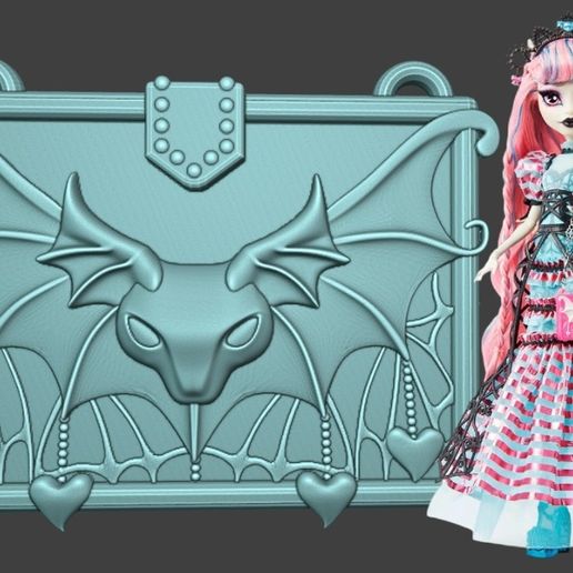 Rochelle Goyle, Bag, Fang Vote, Monster High. 3D model