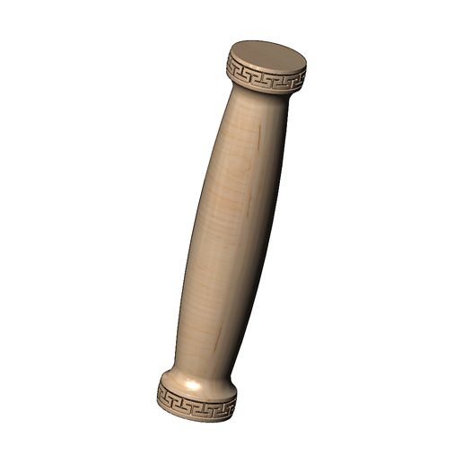 STL file Rounded greek key pattern ends pillar column 3D print model 🏛️ ...