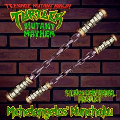 pre.jpg Michelangelo Nunchaku Teenage Mutant Ninja Turtles Total Mayhem