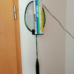 Racket.jpeg Badminton racket holder