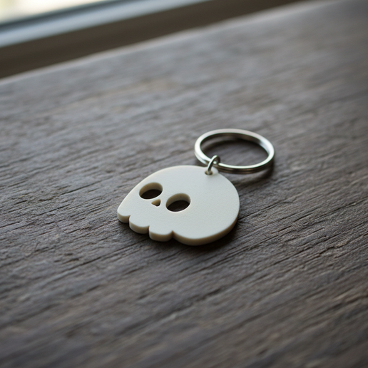 Skull Key Chain V2 💀・ STL File for 3D printing・Cults
