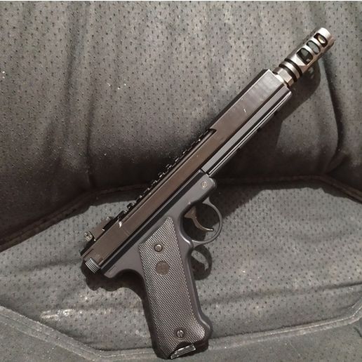 KJW Mk1 Ruger With alot of Rail, Glock looks - Airsoft 3D model