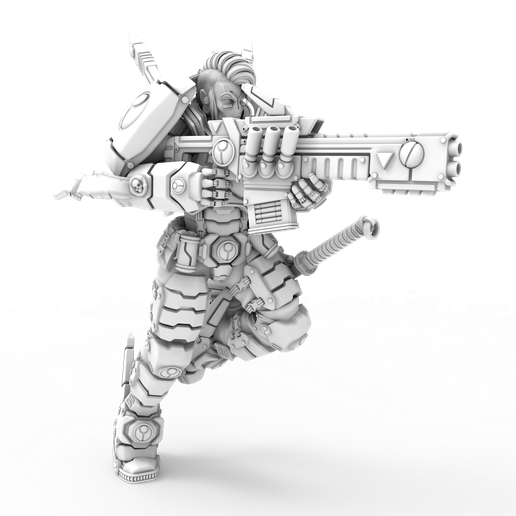 HL047 – Vespid Shas Greater God Huntress 3D model