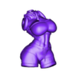 Bust_sfw.obj Lucario Thicc Muscle Mommy - 4 Furry variation 3D Print Model