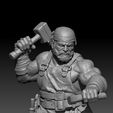 04.jpg Miniatura de ferreiro anão STL - Fantasy Forge Warrior
