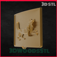 3.png tiger hunting 3d, wood carving file stl for Artcam and Aspire, CNC files