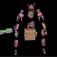 blender_gMRJrhfSNw.png Deadlock Cosplay Wrecker Default costume Valve's Deadlock Full armor and weapon Revolver Hell Gun Shotgun Sword Saber Cosplay Kit , kitbash ALl in one