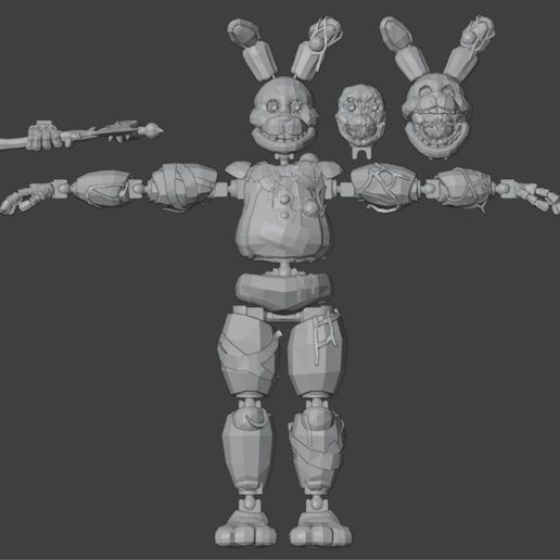Pit Rabbit Figure 1:6 (include joints) Bite by night
