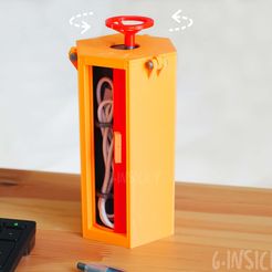 Portacavi-girevole Immagine quadrata Cult 3d.jpg STL-Datei Rotating cable holder kostenlos・3D-druckbare Vorlage zum herunterladen