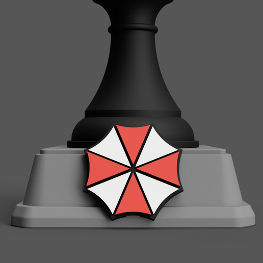 Trophy-Stand-Front-Plate-umbrella-corp-2.png Umbrella Corp Frontplatte - Trophäenständer