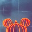 Snapchat-214959037.jpg Pumpkin Mickey Ears Decor/ Wire frame Pumpkin / fall decor / halloween pumpkin / Cake topper / Centerpiece / Tier tray decorations