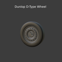 New-Project-2021-06-21T154059.070.png STL-Datei Dunlop D-Type Wheel・3D-druckbare Vorlage zum herunterladen