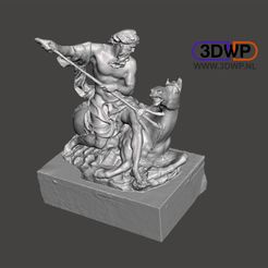 Neptune1.JPG Файл STL Скульптура Нептуна (3D-сканирование греческой статуи)・Дизайн для загрузки и 3D-печати