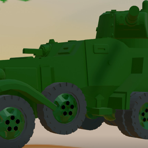 MILITARY TRIO BA6 3D model