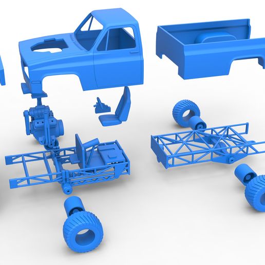 63.jpg Fichier 3D Camion tracté 4 roues motrices Échelle 1:25・Modèle pour impression 3D à télécharger, CosplayItemsRock