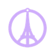 ParisPeace.stl Yet Another Peace for Paris pendant