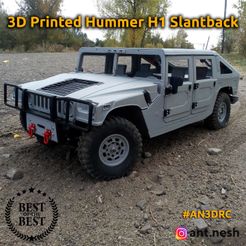 preview.jpg 3D file 3D PRINTED RC CAR HUMMER H1 SLANTBACK BODY BY [AN3DRC]・3D printing design to download