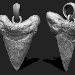 01_shark-tooth-fossil-3d-print-pendant-3d-model-984338ac31.jpg 3D-Datei Haifischzahn-Fossil - 3D-Druck-Anhänger・3D-druckbares Modell zum Herunterladen