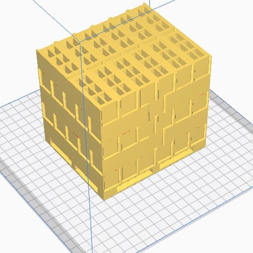 Pallet breeze block, trailer loading, 3D model