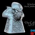 43232324423.png Cthulhu The Great Old One Bust - Lovecraft