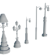 2D-historical-lamp3.png Oakland Iron Street Light Pole: High-Quality 3D Model for Sale